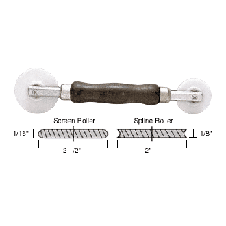 Heavy-Duty Combination Nylon Wheel Screen and Spline Roller