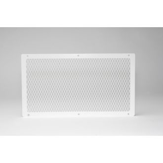 10" x 18" - White Galvanized - Foundation Vent Guard  -  10 Pack