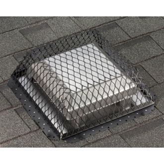 16" x 16" x 6" Black Galvanized Steel Roof Vent Guard