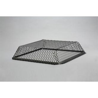 25" x 25" x 6" Black Galvanized Steel Roof Vent Guard