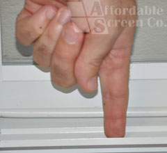 Bottom Track of Window