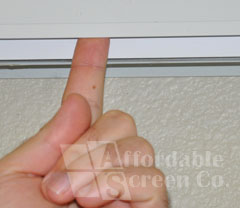 Top Track of Window